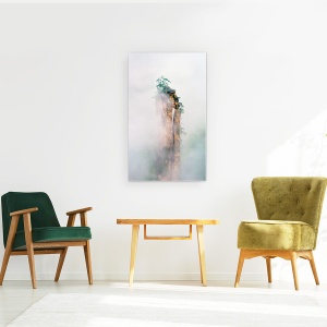 Tablou canvas - Zhangjiajie, Ceata, Stanca, Padure, Pin, Copac, 50 x 80 cm - Img 2