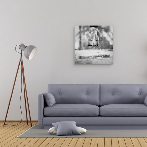 Tablou canvas - Ziua In Care Am Sarit In Balti, Dansatoare, Balerina, Zbor, 60 x 60 cm - Img 2