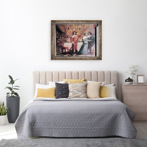 Tablou inramat - Abraham Bosse - Mingea Court fresca, 60 x 80 cm - Img 3