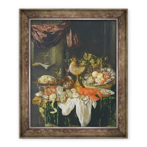 Tablou inramat - Abraham Hendricksz van Beyeren - Natura statica cu fructe, 50 x 60 cm