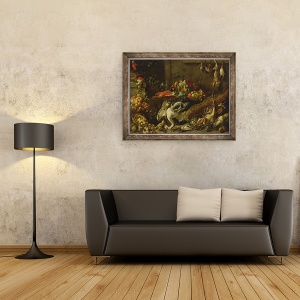 Tablou inramat - Adriaen van Utrecht - O camara, 70 x 90 cm - Img 2