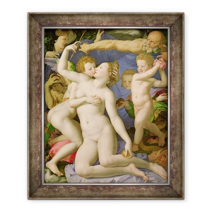 Tablou inramat - Agnolo di Cosimo Bronzino - O alegorie cu Venus si Cupidon, 70 x 85 cm