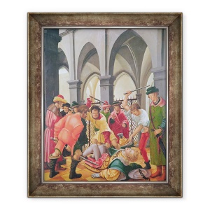 Tablou inramat - Albrecht Altdorfer - Martiriul Sfantului Florian, 70 x 85 cm