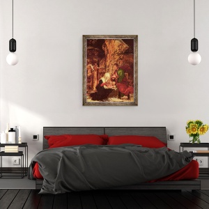 Tablou inramat - Albrecht Altdorfer - Nasterea lui Hristos II, 60 x 80 cm - Img 3