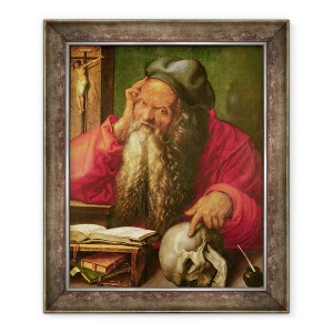 Tablou inramat - Albrecht Durer - Portretul Sfantului Jerome, 70 x 85 cm