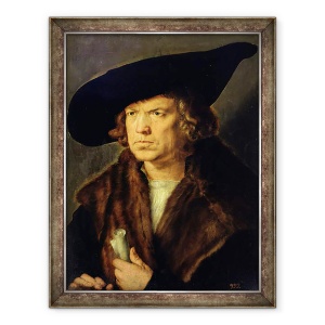 Tablou inramat - Albrecht Durer - Portretul unui Om Necunoscut, 70 x 90 cm