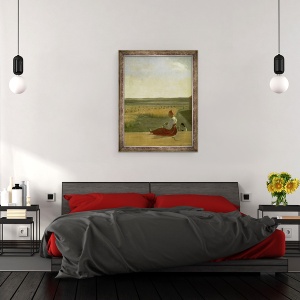 Tablou inramat - Aleksei Gavrilovich Venetsianov - Recoltarea in timpul verii, 60 x 80 cm - Img 3