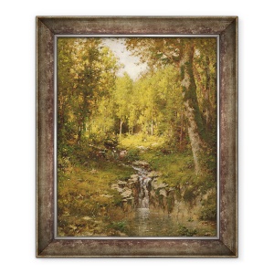 Tablou inramat - Alexander Helwig Wyant - Piscina in padure, 50 x 60 cm