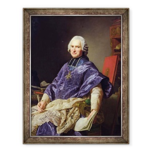 Tablou inramat - Alexander Roslin - Joseph-Marie Terray 1715-78 Abbe of Molesmes, 60 x 80 cm