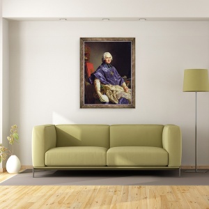 Tablou inramat - Alexander Roslin - Joseph-Marie Terray 1715-78 Abbe of Molesmes, 60 x 80 cm - Img 2