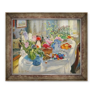 Tablou inramat - Alexander Vladimirovich Makovsky - Masa de Paste, 50 x 60 cm