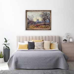 Tablou inramat - Alfred Sisley - Peisaj langa Louveciennes, 60 x 80 cm - Img 3