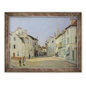 Tablou inramat - Alfred Sisley - Rue de la Chaussee in Argenteuil, 70 x 90 cm