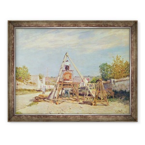 Tablou inramat - Alfred Sisley - Taietoarele de lemne, 60 x 80 cm
