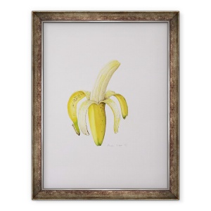 Tablou inramat - Alison Cooper - O banana pe jumatate decojita, 60 x 80 cm