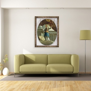 Tablou inramat - Ambroise Crozat - Viziunea lui Zaharia, 70 x 90 cm - Img 2