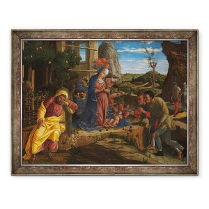 Tablou inramat - Andrea Mantegna - Adorarea Pastorilor, 60 x 80 cm