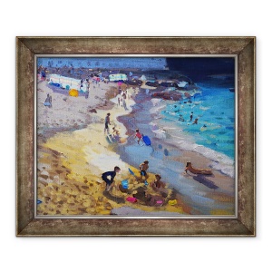 Tablou inramat - Andrew Macara - Detaliu cu vedere la plaja Porthmeor, St. Ives,2015, 70 x 85 cm
