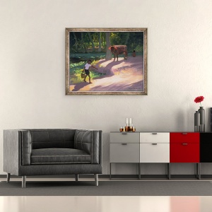 Tablou inramat - Andrew Macara - Kerala Backwaters, India, 50 x 60 cm - Img 2
