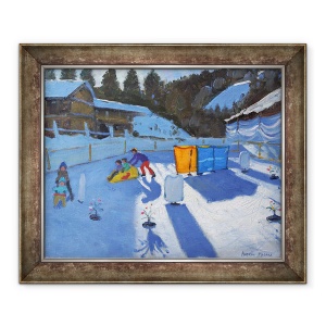 Tablou inramat - Andrew Macara - patinoar pentru copii, Clusaz, 2014, 50 x 60 cm