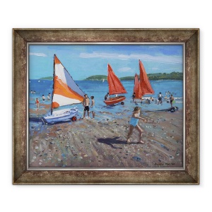 Tablou inramat - Andrew Macara - Sails rosii si albe, 50 x 60 cm