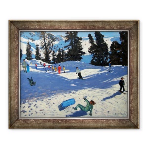 Tablou inramat - Andrew Macara - Sanie Albastra, 50 x 60 cm