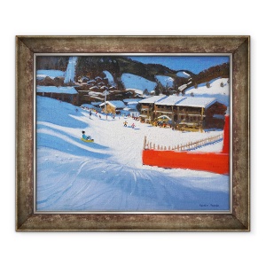 Tablou inramat - Andrew Macara - Ski, La Clusaz, Franta, 50 x 60 cm