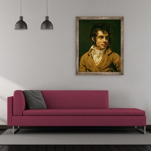 Tablou inramat - Anne Louis Girodet de Roucy-Trioson - Portret De Barbat, 50 x 60 cm - Img 2