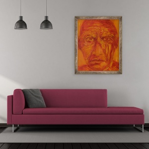 Tablou inramat - Annick Gaillard - Pablo Picasso, 50 x 60 cm - Img 2