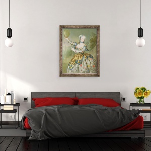 Tablou inramat - Antoine Pesne - Barbara Campanini, 60 x 80 cm - Img 3