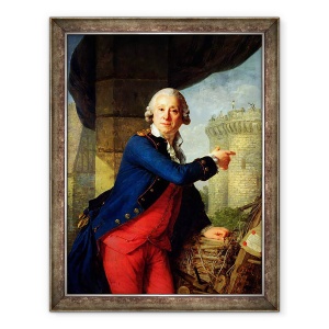 Tablou inramat - Antoine Vestier - Jean-Henri 1725-1805 Chevalier de Latude, 70 x 90 cm