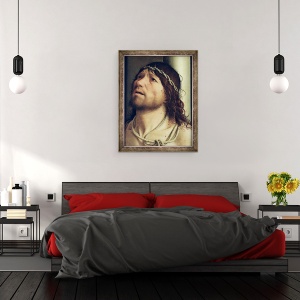 Tablou inramat - Antonello da Messina - Hristos la Coloana, 60 x 80 cm - Img 3