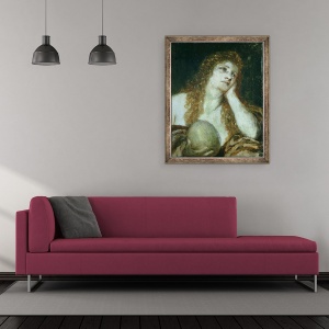 Tablou inramat - Arnold Bocklin - Maria Magdalena penitenta, 70 x 85 cm - Img 2