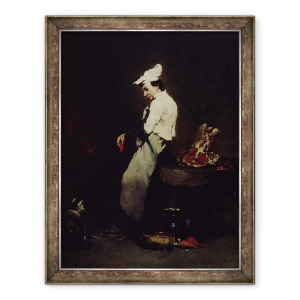 Tablou inramat - Auguste Theodule Ribot - Tanarul bucatar, 60 x 80 cm