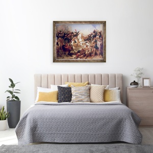 Tablou inramat - Baron Antoine Jean Gros - Batalia Piramidelor, 60 x 80 cm - Img 3