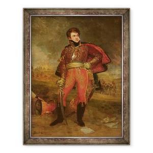 Tablou inramat - Baron Antoine Jean Gros - Portretul Generalului Francois Fournier-Sarvoleze 1773-1827 1812, 60 x 80 cm