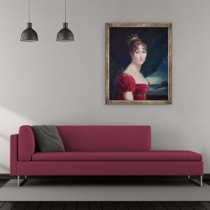 Tablou inramat - Baron Gerard, Francois Pascal Simon - Hortense de Beauharnais, 50 x 60 cm - Img 2