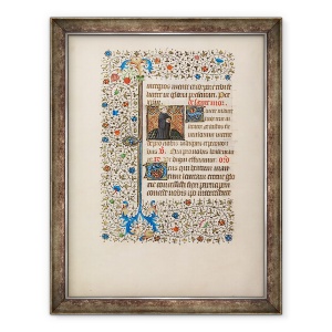 Tablou inramat - Bedford Master Workshop - Abatele Maurus cu un personal si o carte, 60 x 80 cm
