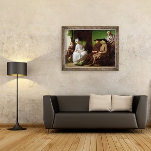 Tablou inramat - Benjamin West - Familia artistului, 70 x 90 cm - Img 2