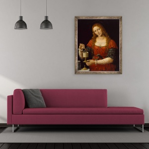 Tablou inramat - Bernardino Luini - Sfanta Maria Magdalena, 50 x 60 cm - Img 2
