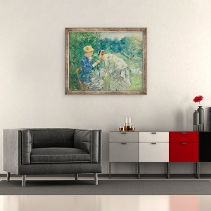 Tablou inramat - Berthe Morisot - in Bois de Boulogne, 50 x 60 cm - Img 2
