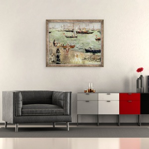 Tablou inramat - Berthe Morisot - Insula Wight, 50 x 60 cm - Img 2