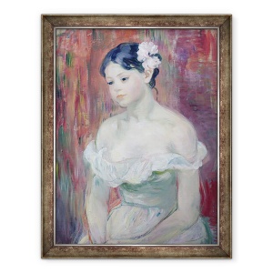 Tablou inramat - Berthe Morisot - O fata tanara, 60 x 80 cm