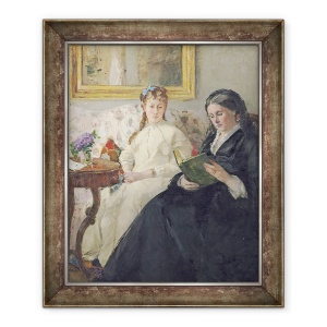 Tablou inramat - Berthe Morisot - Portretul Mamei si Surorii Artistului, 70 x 85 cm
