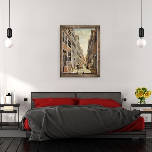 Tablou inramat - C. F. Feldt - Brandstweite in Hamburg, 60 x 80 cm - Img 3