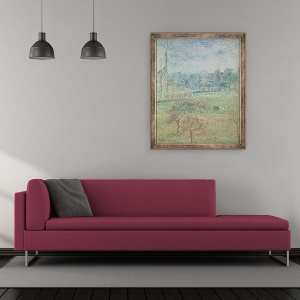 Tablou inramat - Camille Pissarro - Dimineata de, 50 x 60 cm - Img 2