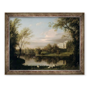 Tablou inramat - Carl Ferdinand von Kugelgen - Vedere la Palatul Pavlovsk, 70 x 90 cm