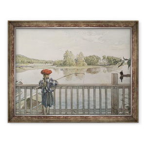 Tablou inramat - Carl Larsson - Lisbeth Angling, din seria O casa, 70 x 90 cm