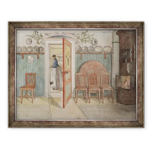 Tablou inramat - Carl Larsson - Vechea Anna, din seria O casa, 70 x 90 cm