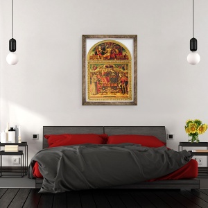 Tablou inramat - Carlo Crivelli - incoronarea Fecioarei altar, 60 x 80 cm - Img 3
